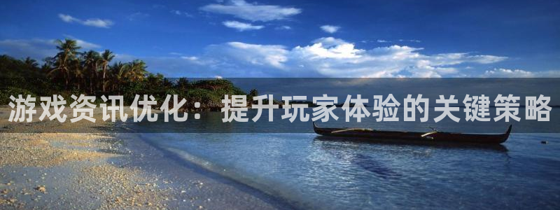 辉达娱乐官网：游戏资讯优化：提升玩家体验的关键策略